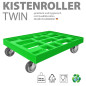 Preview: KISTENROLLER TWIN 800x600 RAL 6018 grün